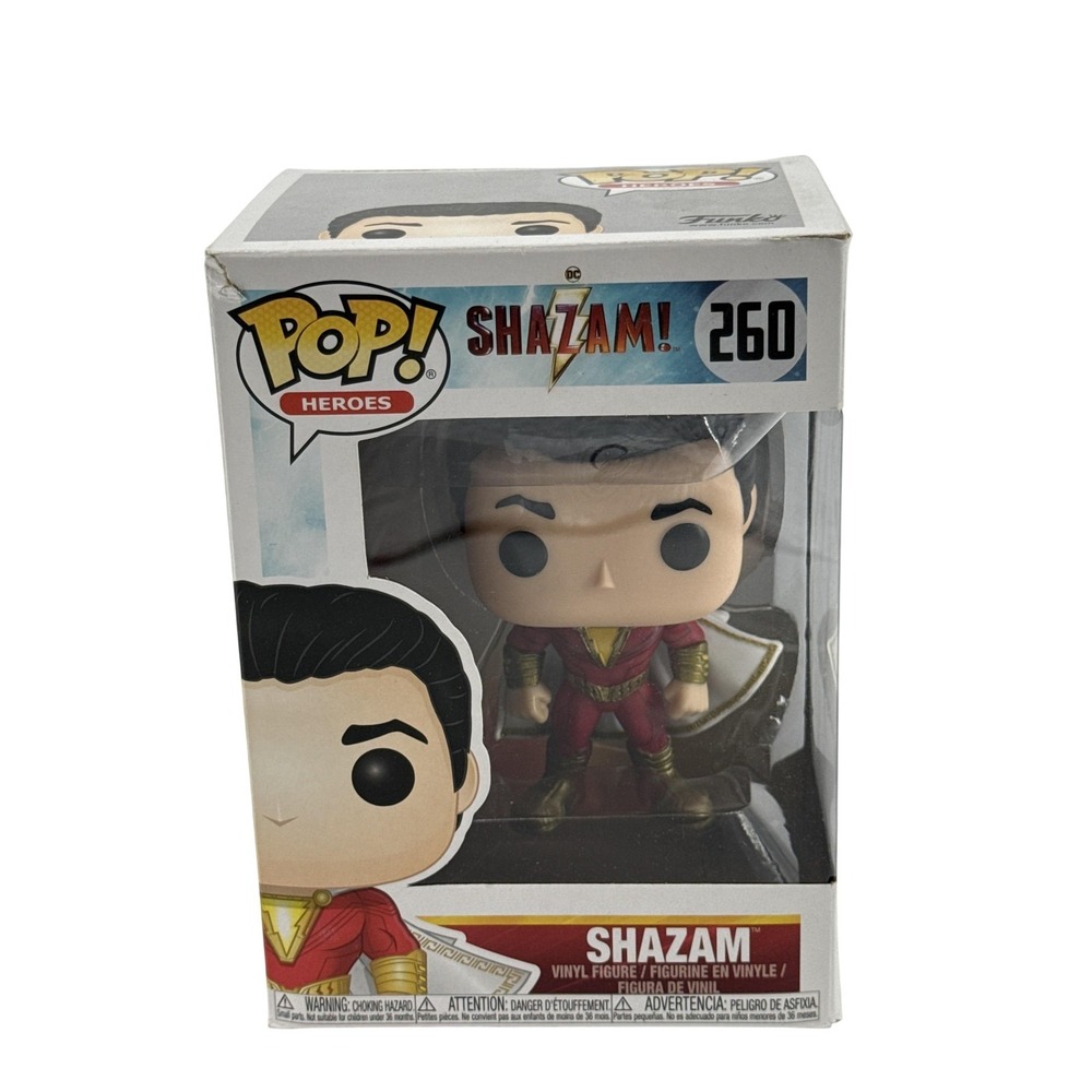 Funko Pop Heroes Shazam! #260 Vinyl Figure DC Comics Movie 3257 Red Suit Common